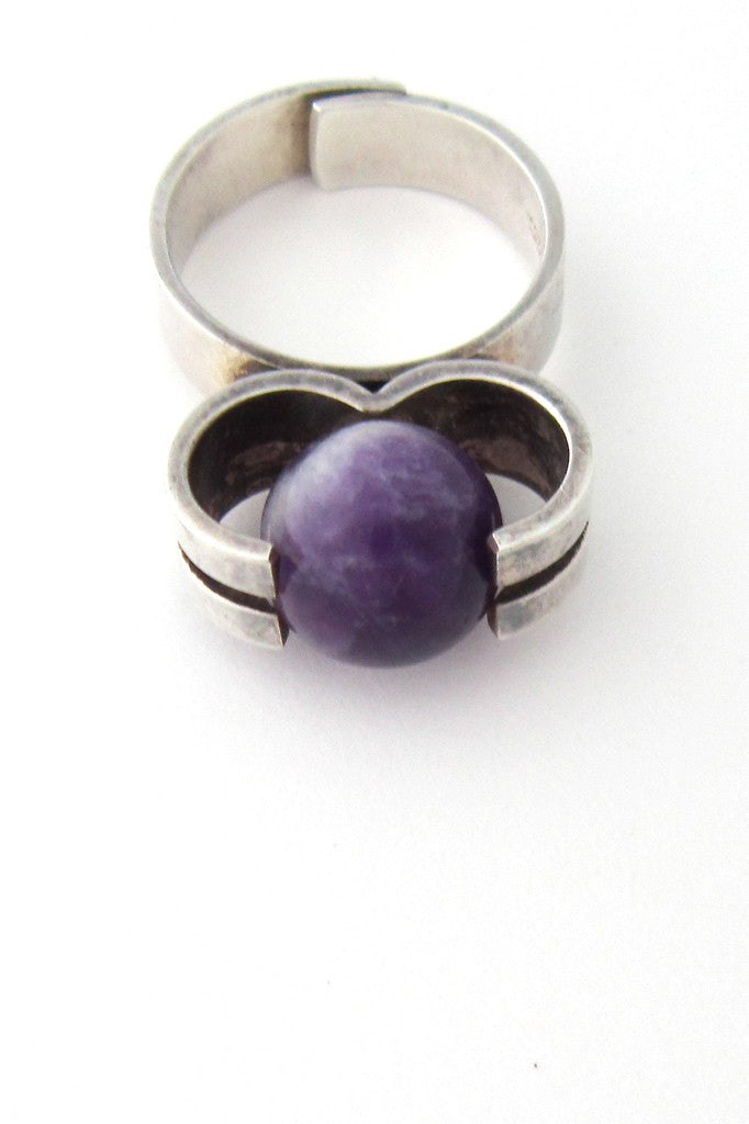 Kupittaan Kulta silver & amethyst ring