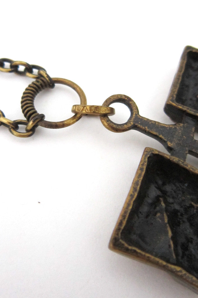 Pentti Sarpaneva bronze necklace