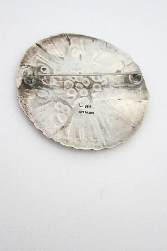Ed Levin silver shield brooch