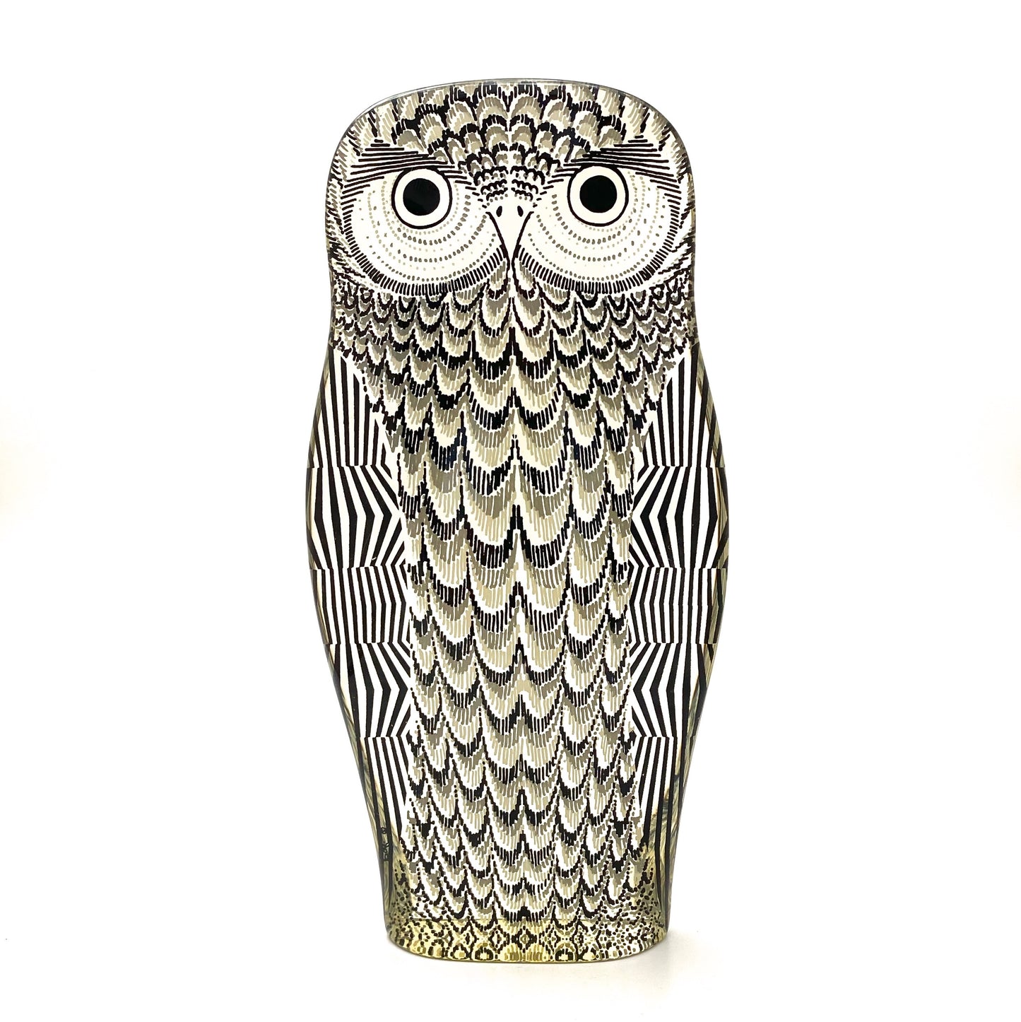 profile Abraham Palatnik Brazil vintage acrylic pop art owl sculpture