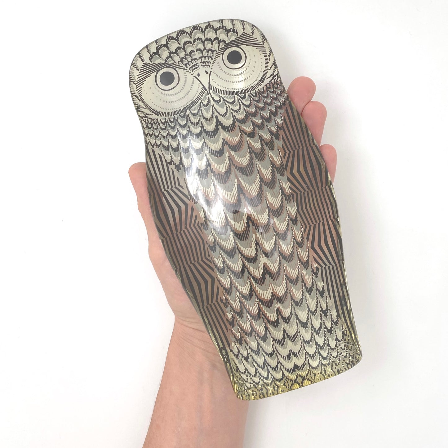 scale Abraham Palatnik Brazil vintage acrylic pop art owl sculpture