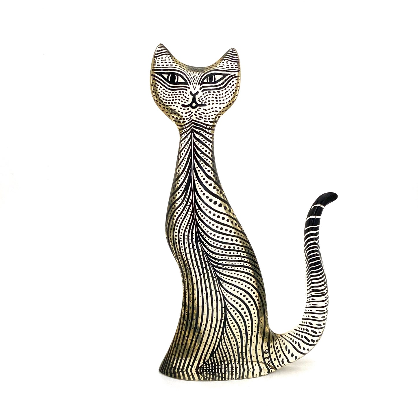 Abraham Palatnik seated cat ~ medium (8")