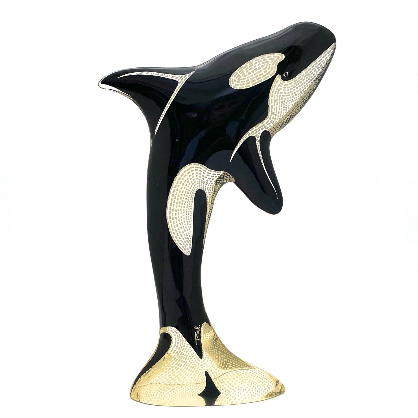 Abraham Palatnik orca whale ~ 9 3/4"