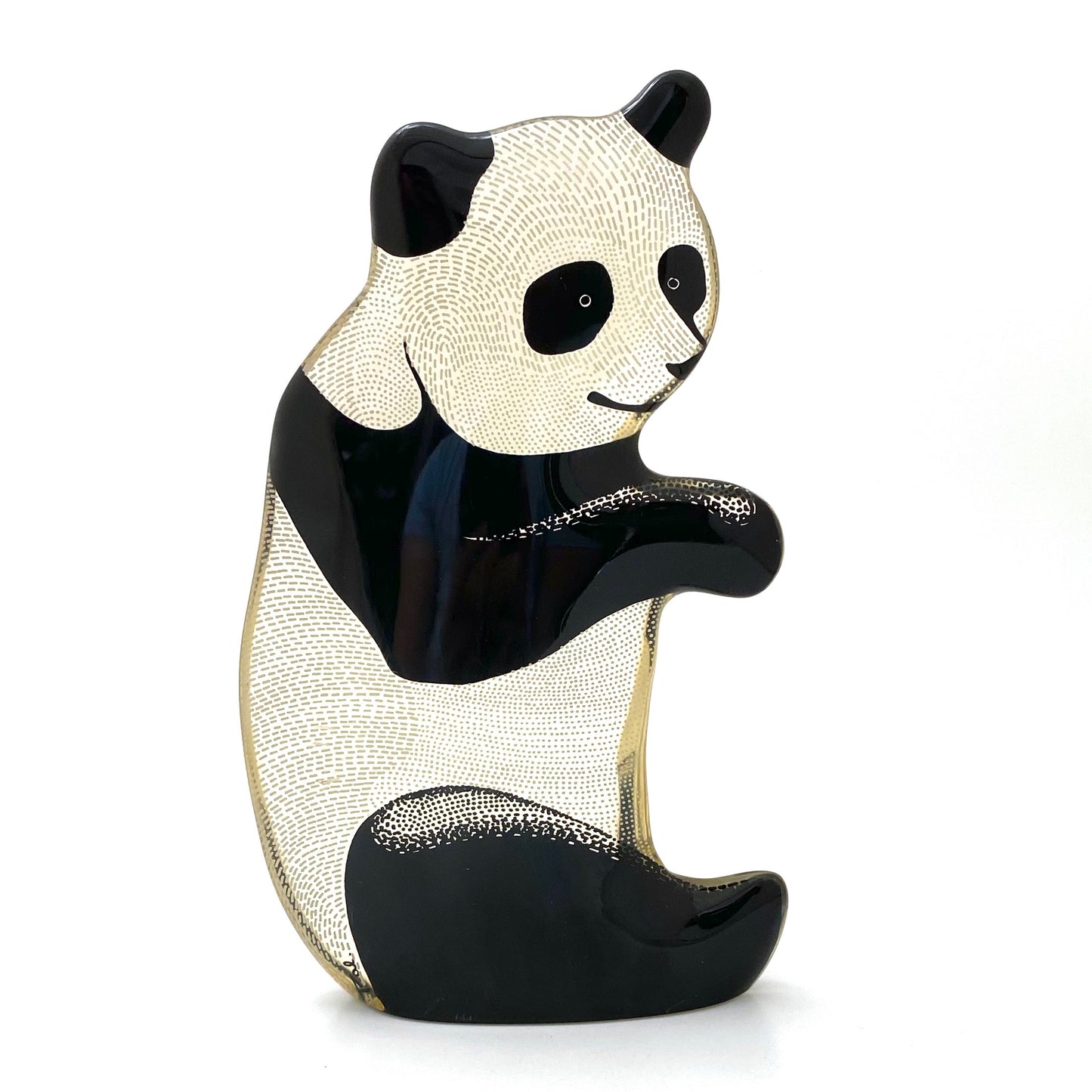 profile Abraham Palatnik Brazil vintage acrylic pop art panda bear sculpture
