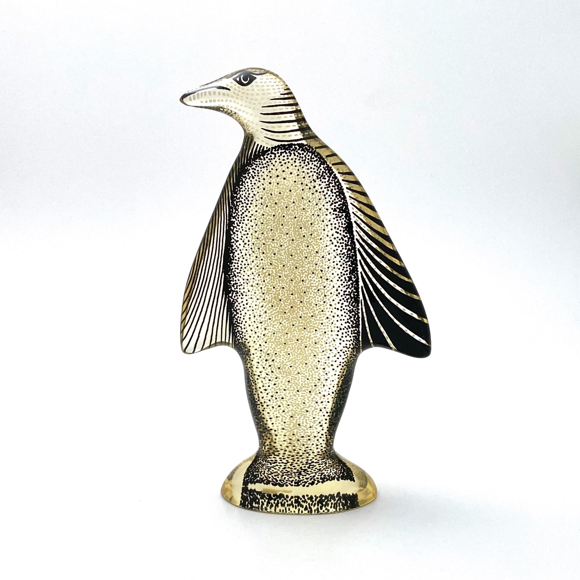 profile Abraham Palatnik Brazil vintage acrylic pop art penguin sculpture