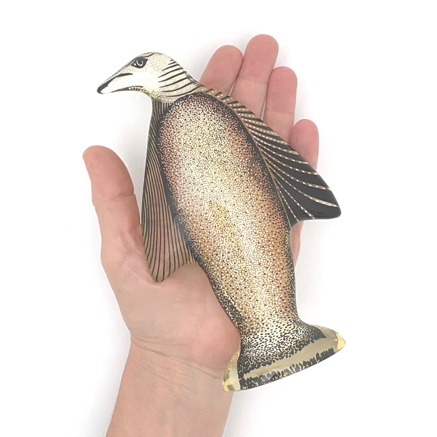 scale Abraham Palatnik Brazil vintage acrylic pop art penguin sculpture