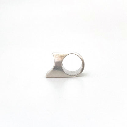 profile Arne Johansen Denmark vintage silver chunky ring Scandinavian Modernist jewelry design