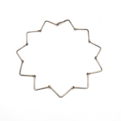 Bent Knudsen geometric silver choker necklace
