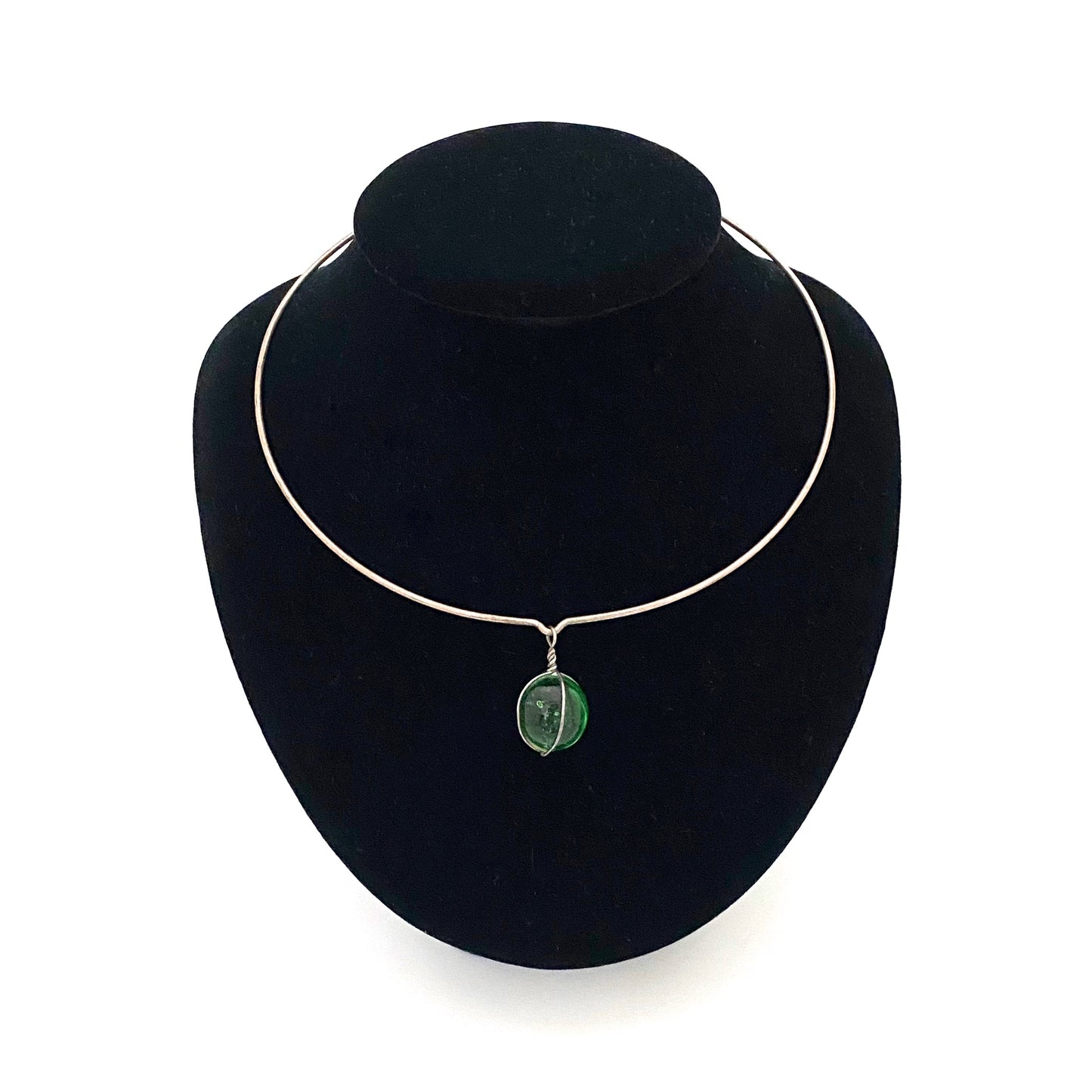 Bent Knudsen glass sphere choker necklace
