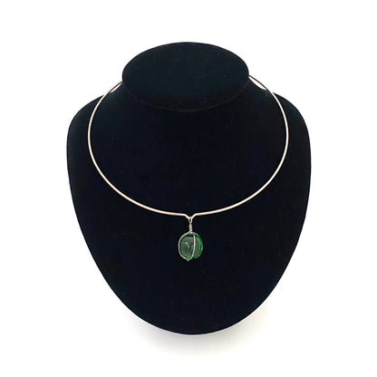 Bent Knudsen glass sphere choker necklace