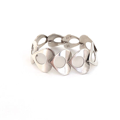 Bent Knudsen heart link bracelet