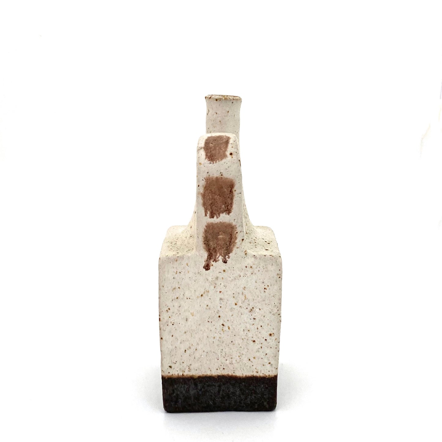 detail Bruno Gambone Italy vintage glazed ceramic vase Modernist design