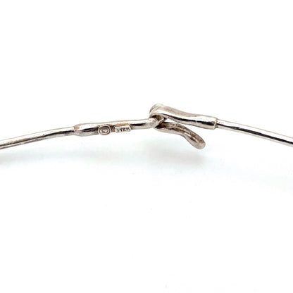 Campbell Scott extra large sculptural silver pendant & neck ring