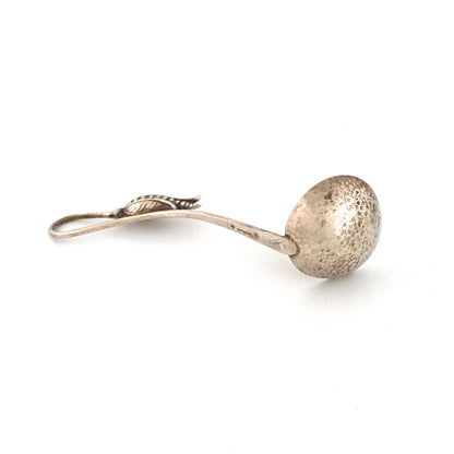 Carl Poul Petersen hammered silver peapod serving ladle