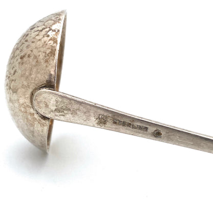 Carl Poul Petersen hammered silver peapod serving ladle