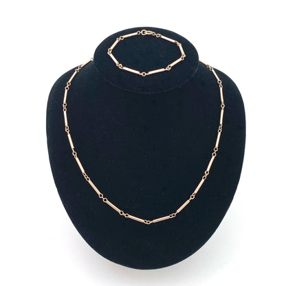Darla Hesse 14k gold convertible necklace & bracelet