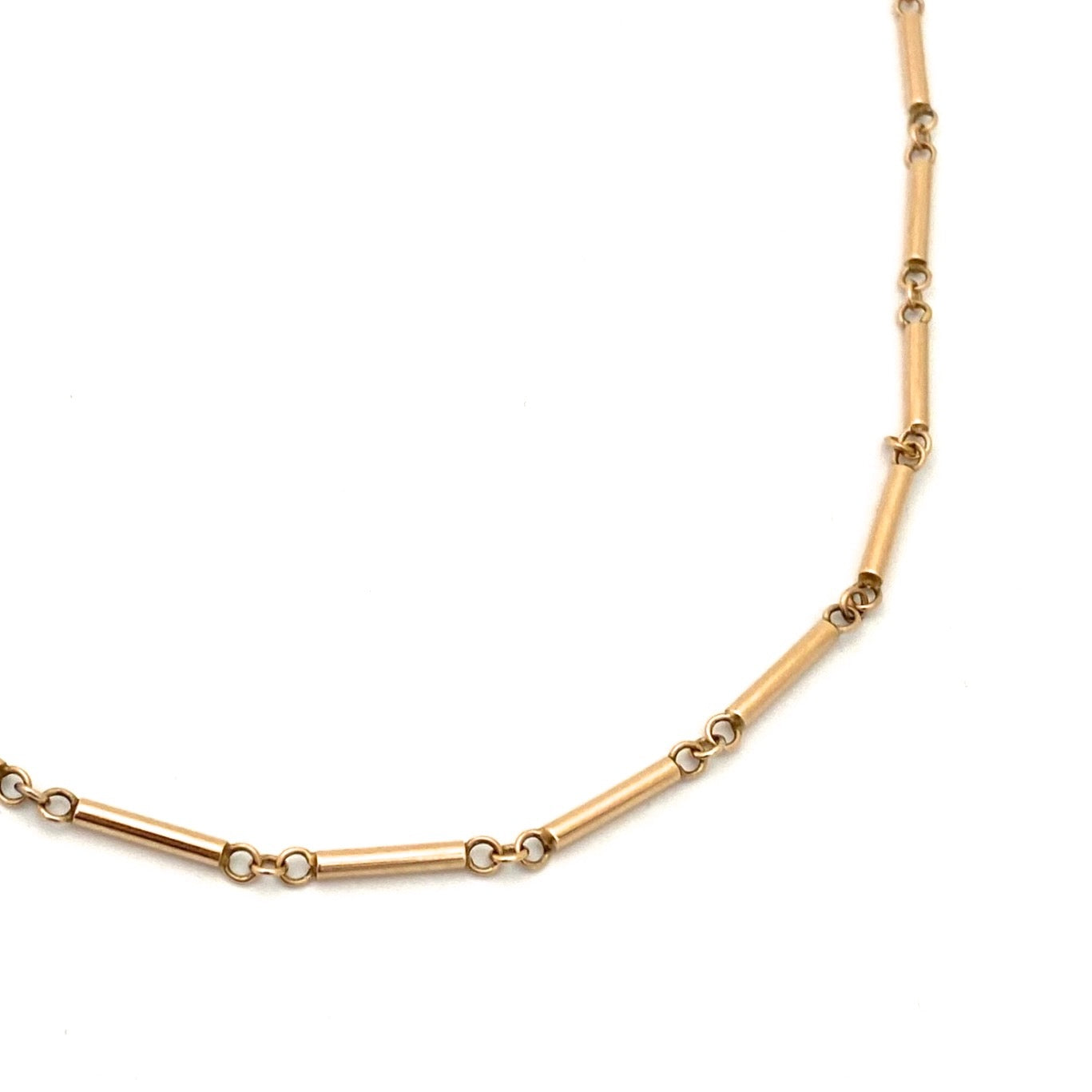 detail Darla Hesse Canada vintage 14k gold necklace bracelet convertible set Canadian Modernist jewelry design