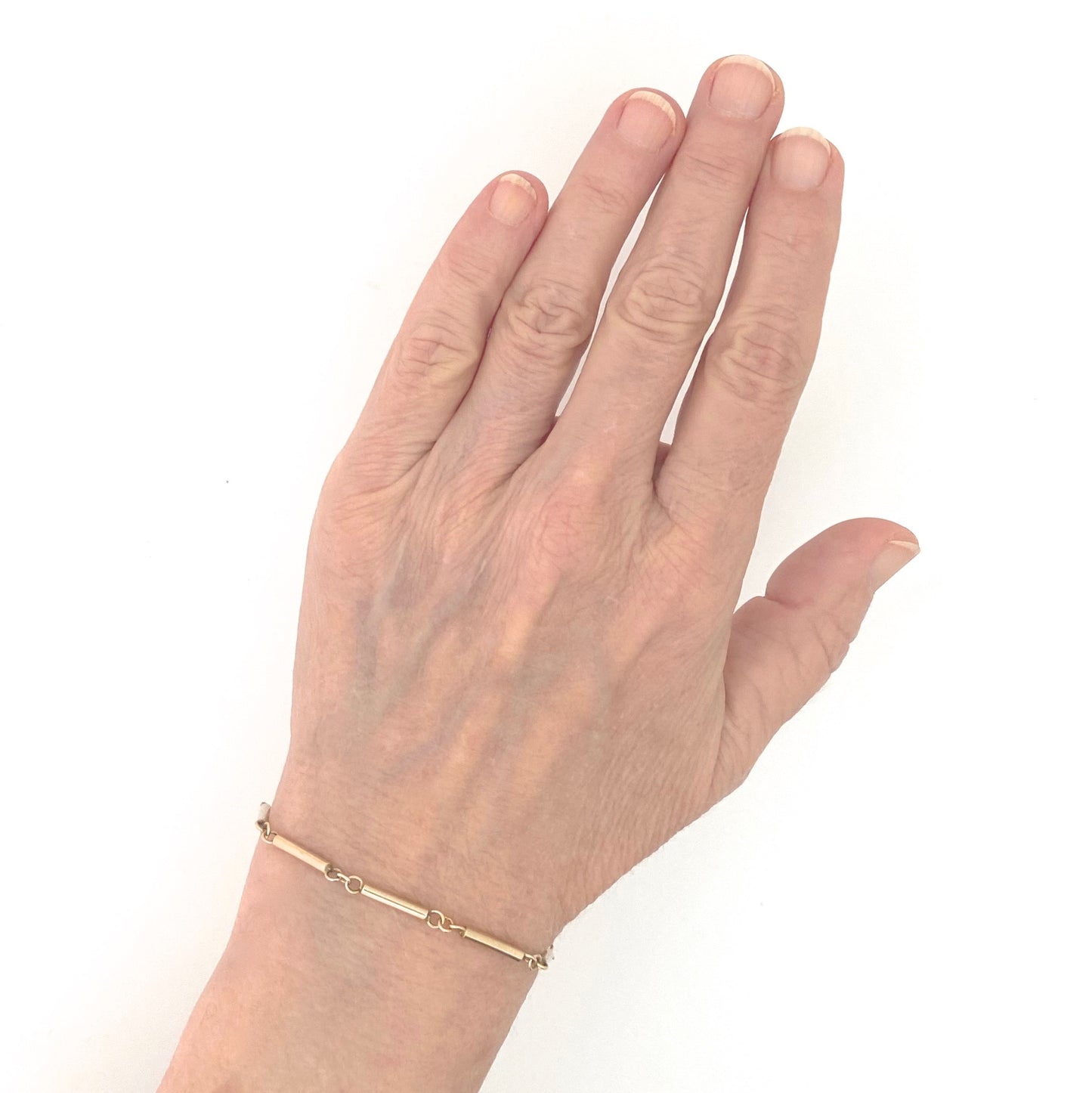 Darla Hesse 14k gold convertible necklace & bracelet