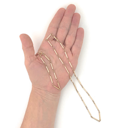 scale Darla Hesse Canada vintage 14k gold necklace bracelet convertible set Canadian Modernist jewelry design