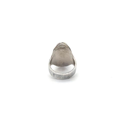 Darla Hesse silver & 14k gold dome ring