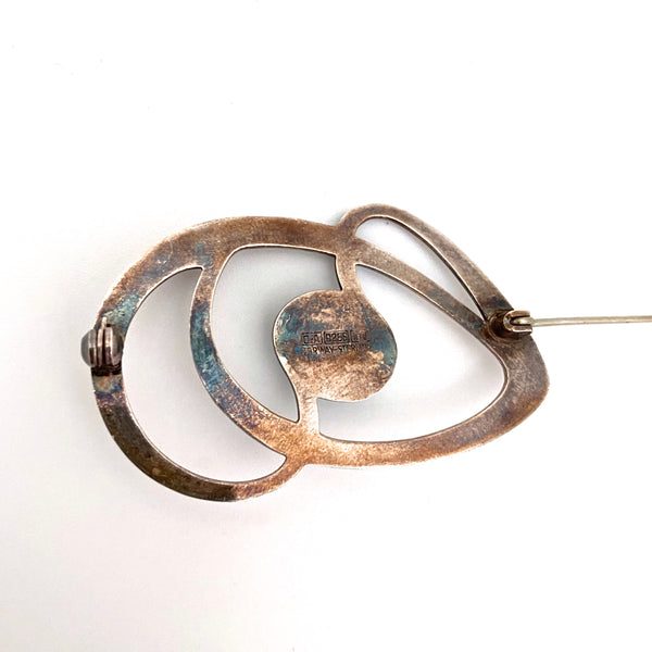 David-Andersen silver & amazonite openwork brooch ~ Harry Sorby
