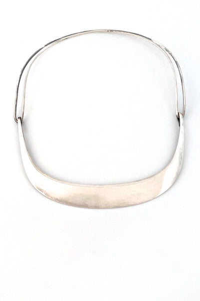 David-Andersen Norway vintage silver two piece choker necklace Scandinavian Modernist jewelry design