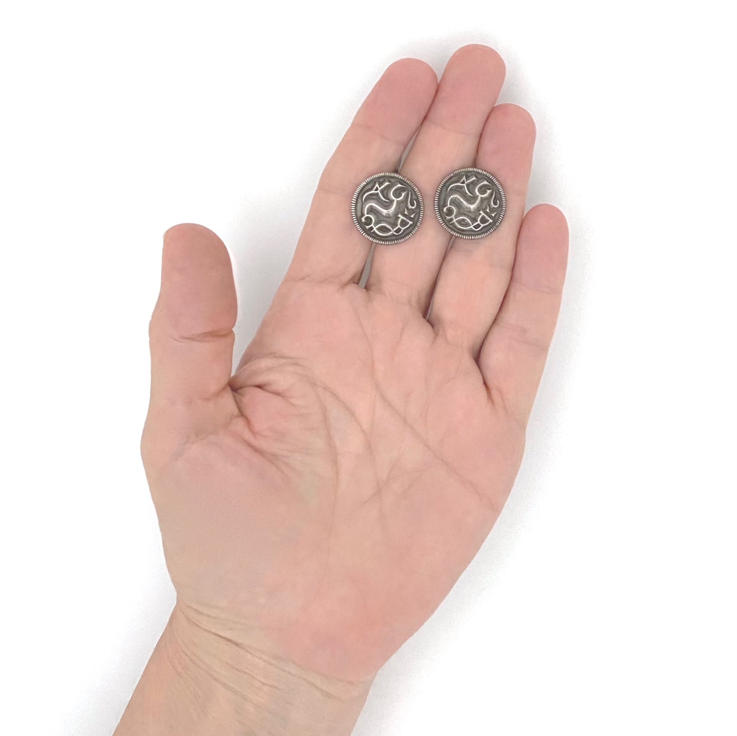 scale David-Andersen Norway vintage silver cufflinks Scandinavian jewelry design