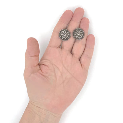 scale David-Andersen Norway vintage silver cufflinks Scandinavian jewelry design