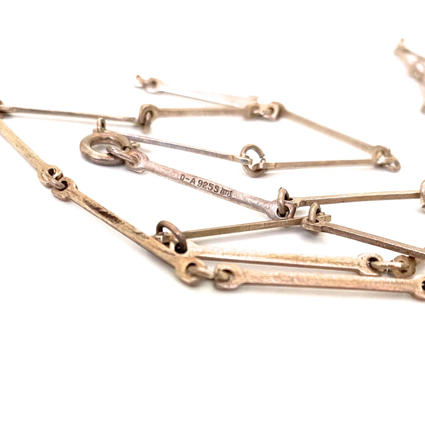David-Andersen silver long link chain necklace ~ fairly scarce