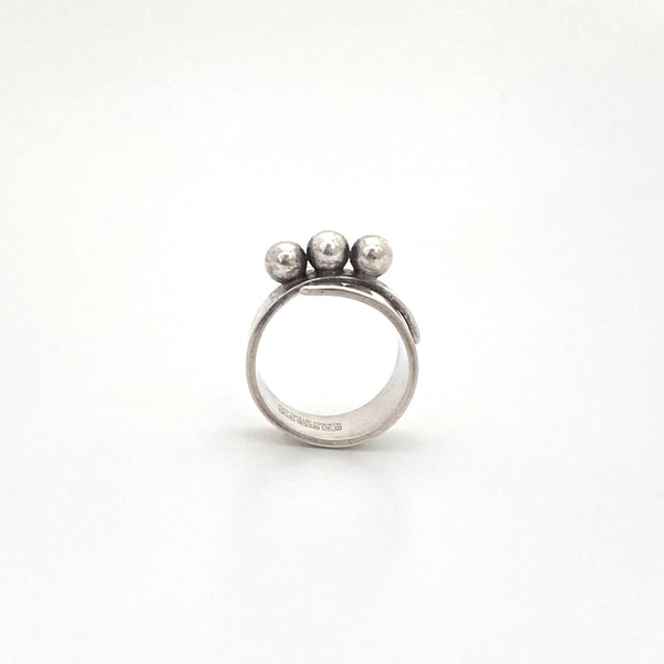 profile David-Andersen Norway vintage silver wrap ring Scandinavian Modernist jewelry design