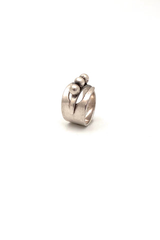 David-Andersen Norway vintage silver wrap ring Scandinavian Modernist jewelry design