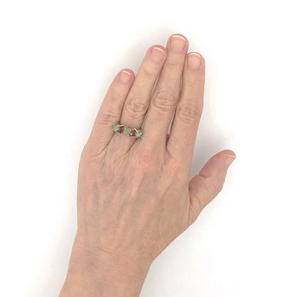 scale Elis Kauppi Kupittaan Kulta Finland vintage 14k gold natural stone sphere ring Scandinavian Modernist jewelry design
