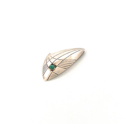 Elis Kauppi silver & aventurine brooch