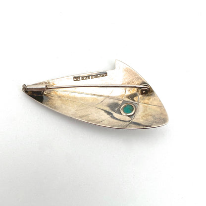 Elis Kauppi silver & aventurine brooch