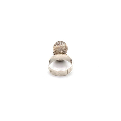 Elis Kauppi for Kupittaan Kulta kinetic chrysoprase sphere ring