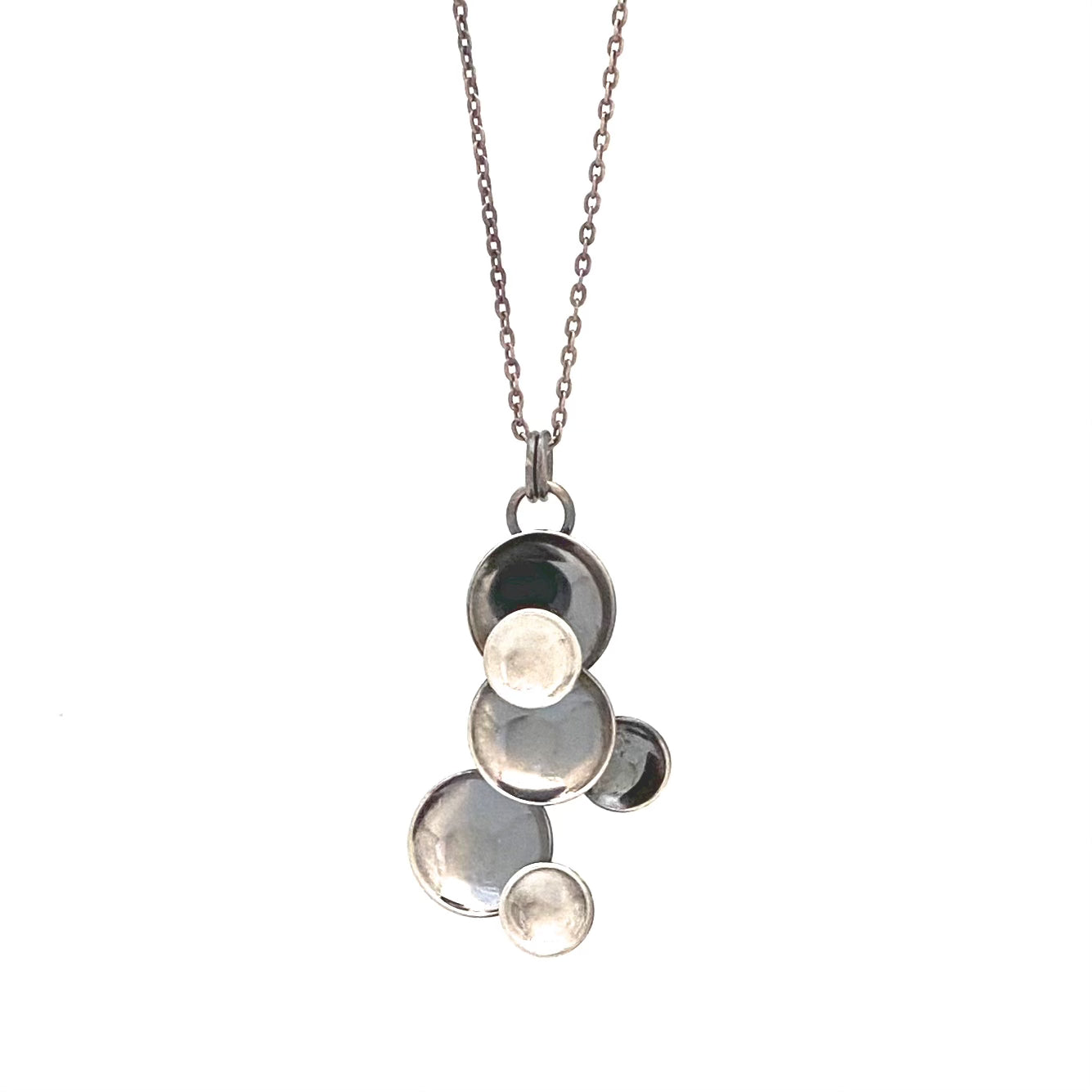 Elis Kauppi silver discs pendant necklace