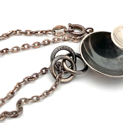 Elis Kauppi silver discs pendant necklace
