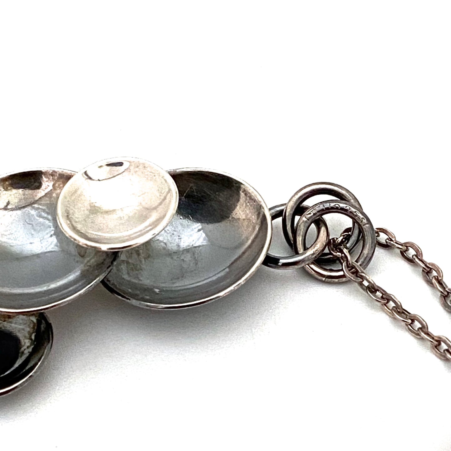 Elis Kauppi silver discs pendant necklace
