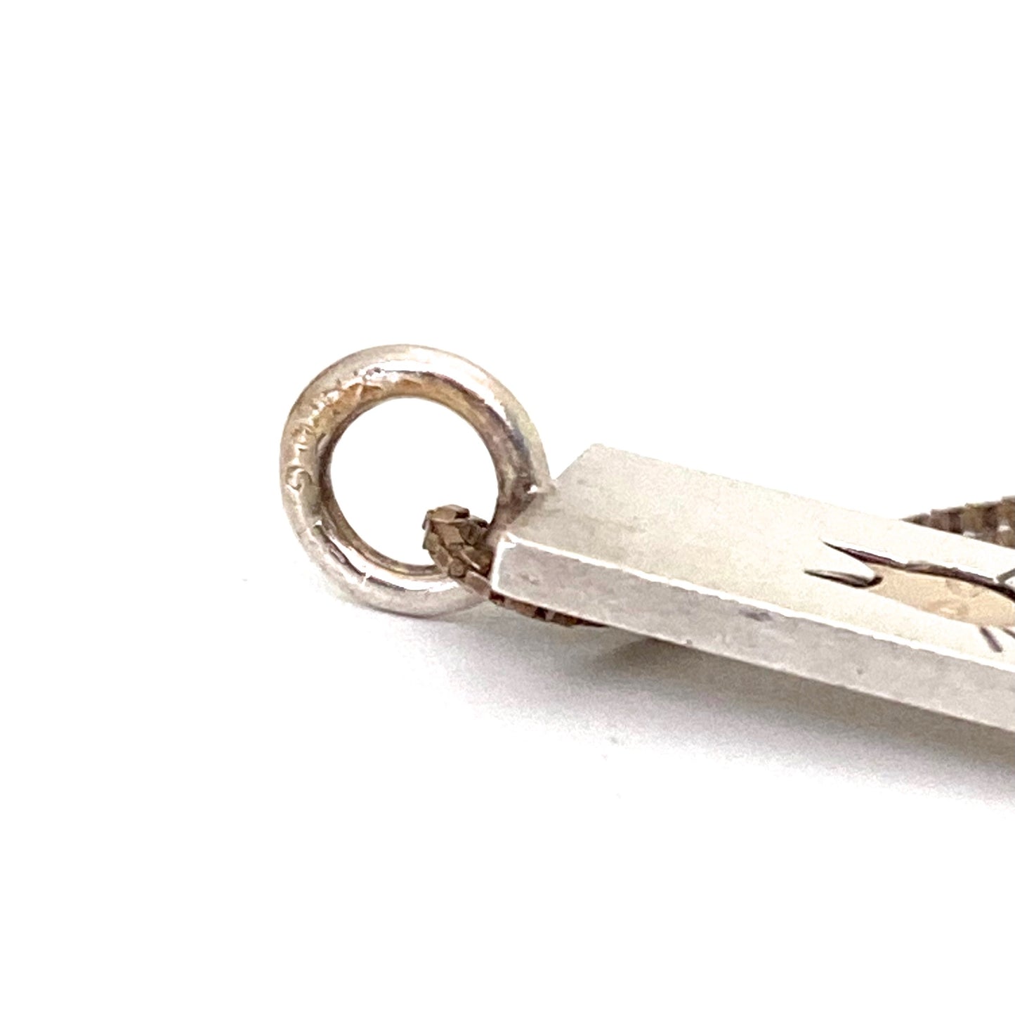 Elis Kauppi silver & gold cat pendant necklace