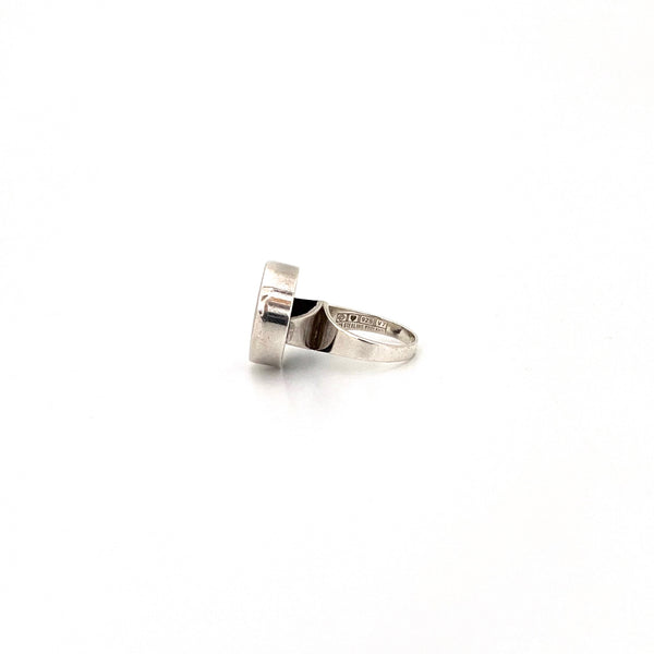 Erik Granit silver & onyx ring ~ 1974