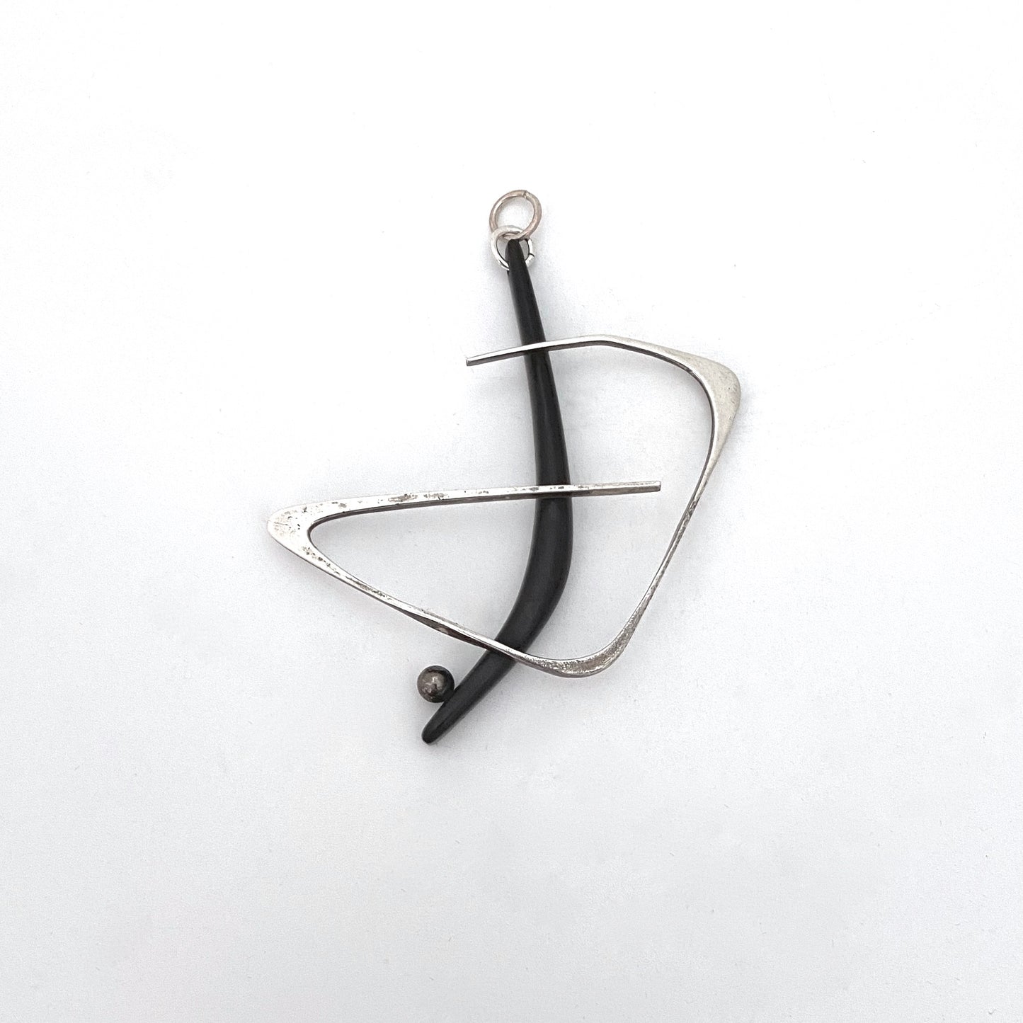 Everett Macdonald silver & ebony pendant