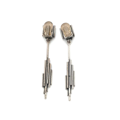 Franz Scheuerle long drop earrings ~ clips