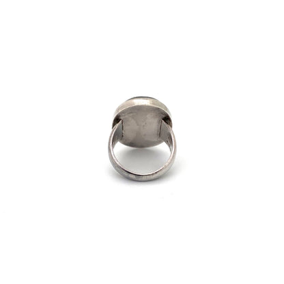Georg Jensen large moss agate ring #90G