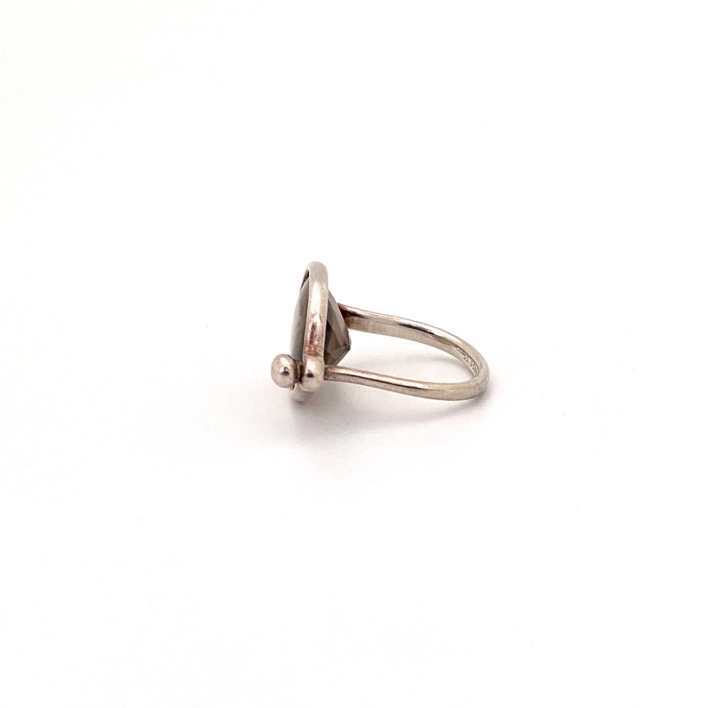 profile Georg Jensen Denmark silver smoky quartz Savannah ring Vivianna Torun