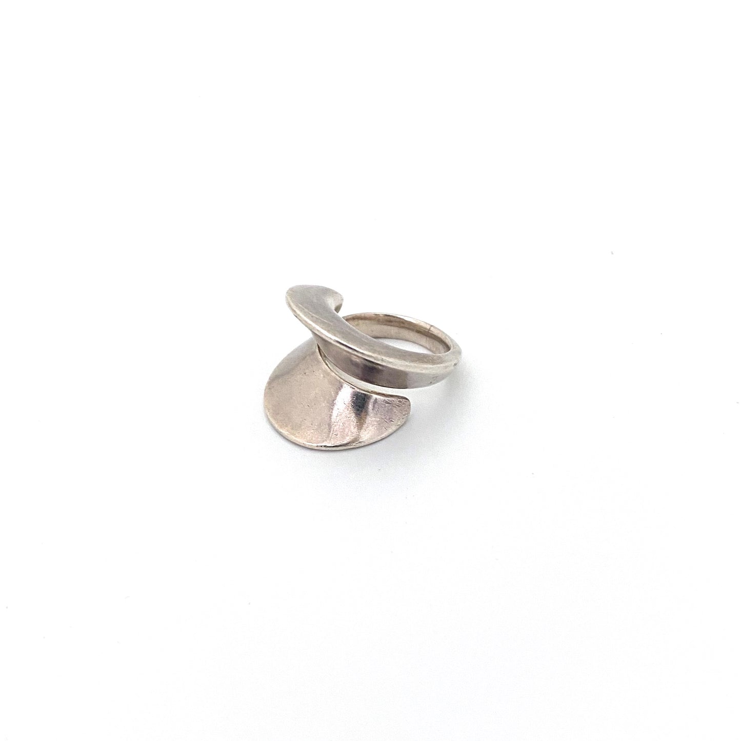 detail Georg Jensen Denmark vintage silver ring 93 Nanna Ditzel Scandinavian Modernist jewelry design