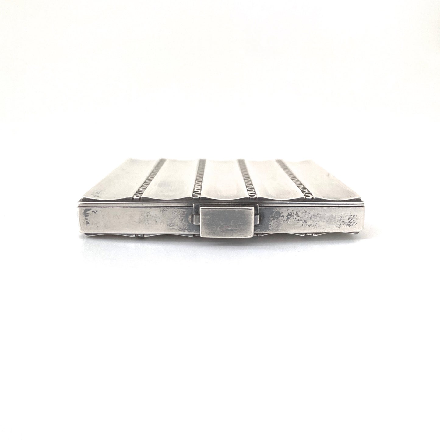 Georg Jensen heavy silver compact / purse box #279 ~ with mirror