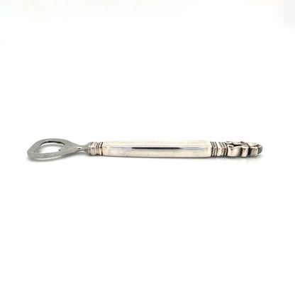 Georg Jensen silver 'Acorn' bottle opener ~ long handle