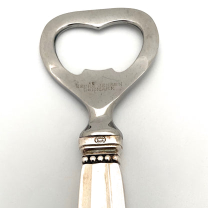 Georg Jensen silver 'Acorn' bottle opener ~ long handle