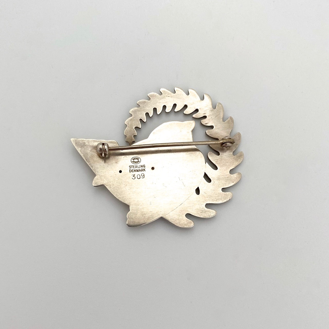Georg Jensen bird & fern brooch #309 ~ Arno Malinowski
