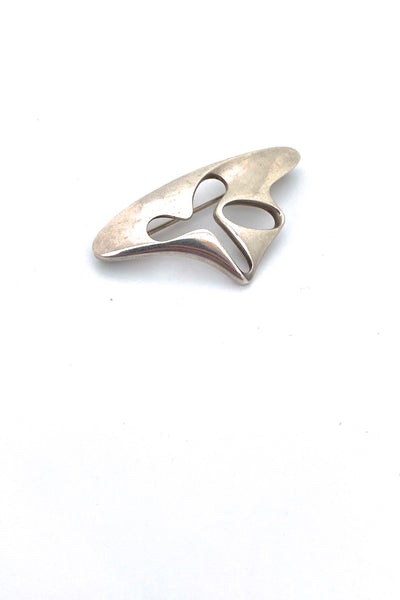 Georg Jensen Denmark vintage silver brooch 325 Henning Koppel Scandinavian Modernist jewelry design